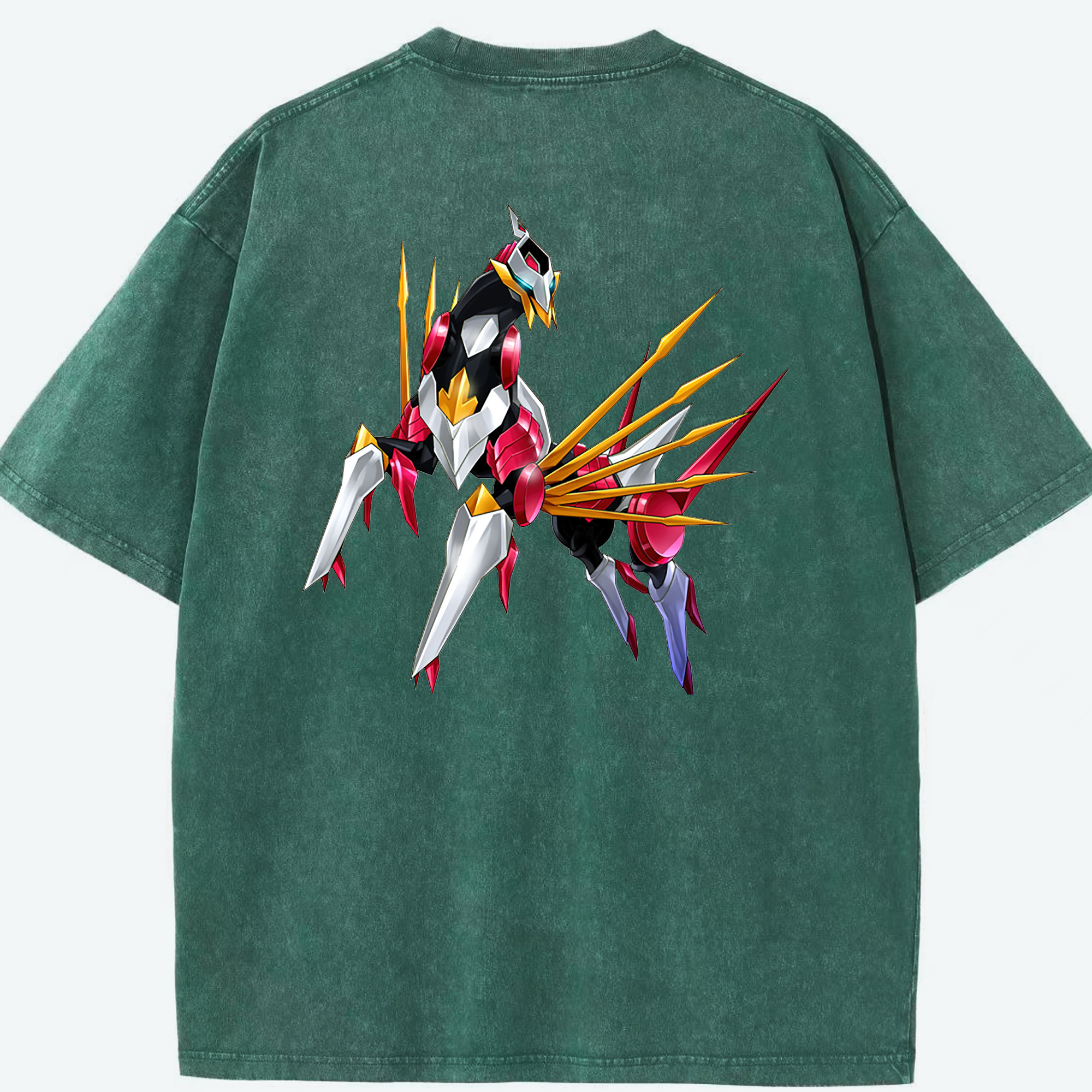（画像用） 遊☆戯☆王 Yu-Gi-Oh! 綿100% ヴィンテージ風 半袖Tシャツ（背面プリント）